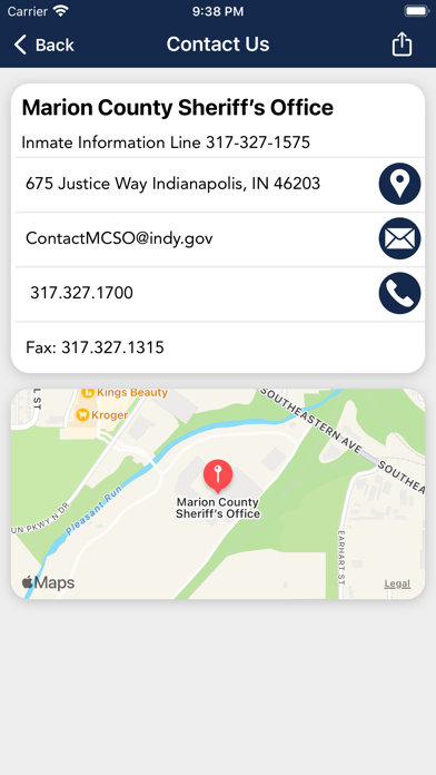 Marion County Sheriff Indiana Screenshot