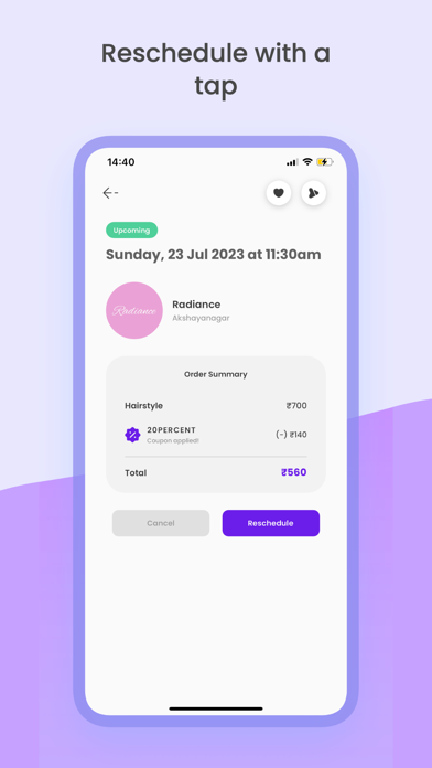Glamlush: Salon Booking App Screenshot