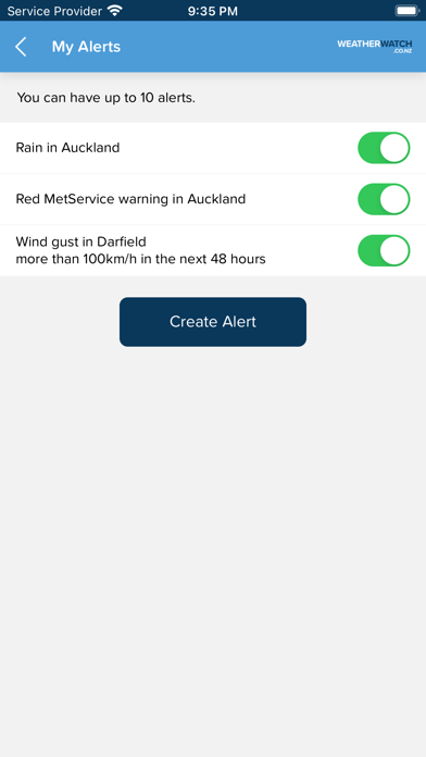 WeatherWatch Screenshot