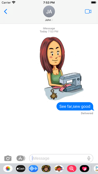 Sewing Stickers Screenshot