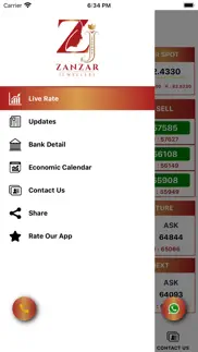 zanzar live rate iphone screenshot 2