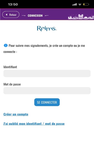Reims Contact Signalement Screenshot
