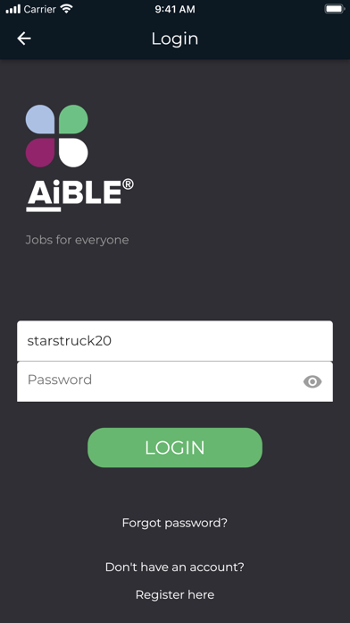 AiBLE: Job Search Screenshot