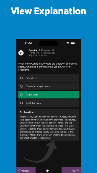 Canadian Citizenship Test:2025 Screenshot