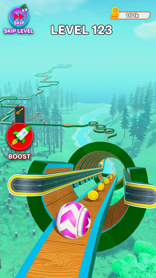 #2. Sky Rolling : Going Balls (iOS) 由: Rashid Mumtaz