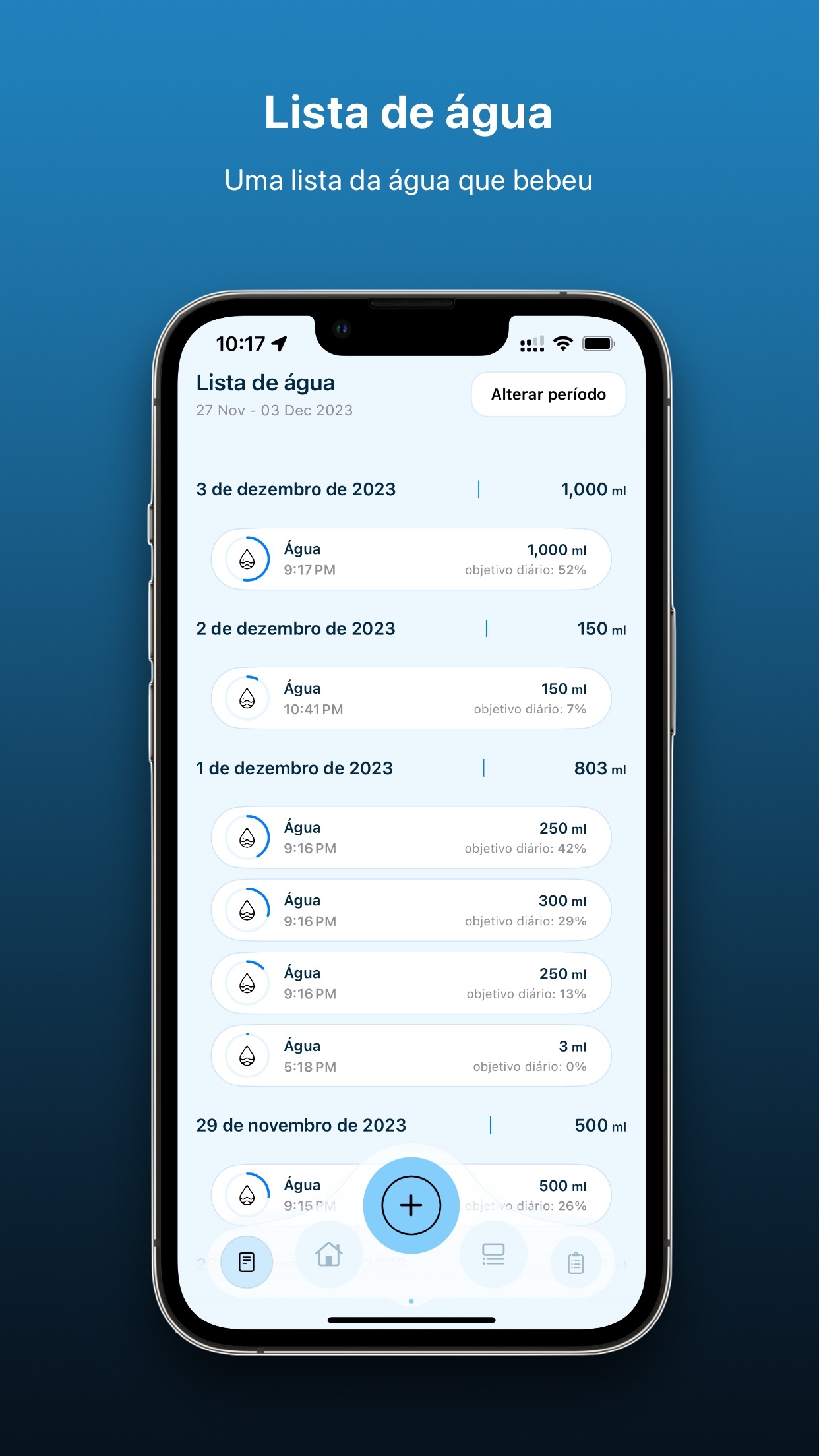 Screenshot do app Water - Tracker/Reminder