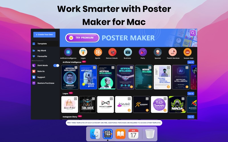 poster maker - flyer creator iphone screenshot 1