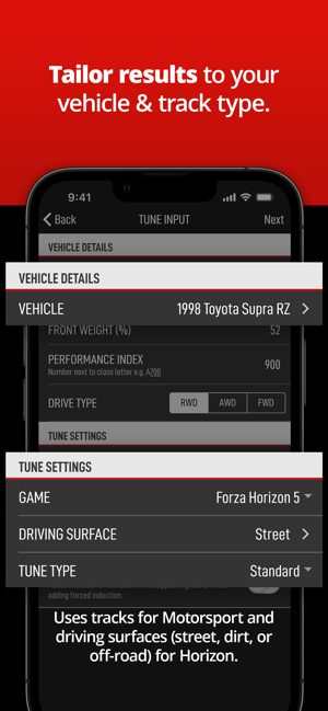 ‎ForzaTune Pro Capture d'écran