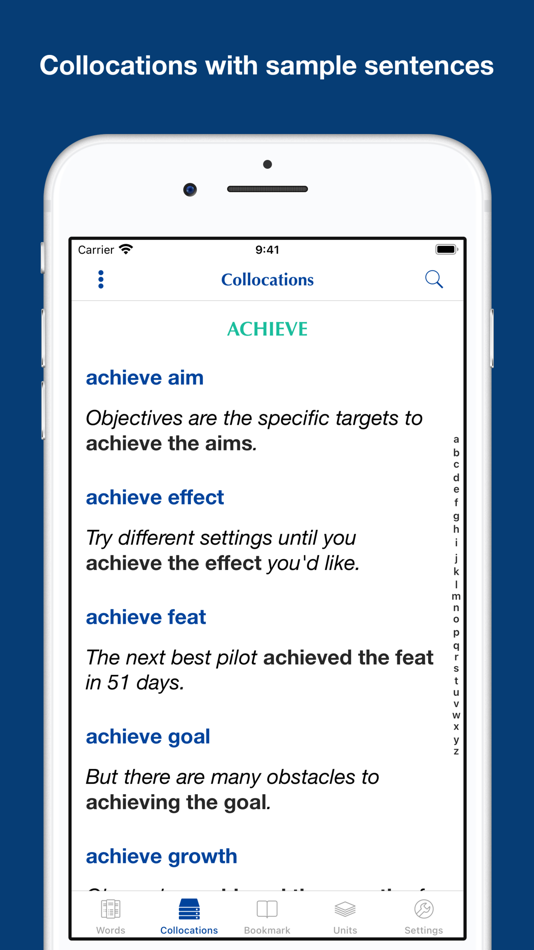 #3. Collocations for IELTS test (iOS) 由: Bui Hoai Trang