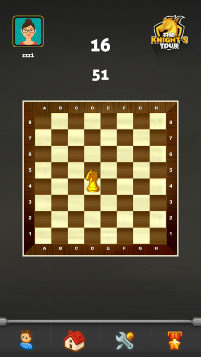 The Knight’s Tour Puzzle Screenshot