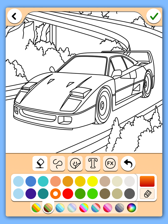 Cars coloring book game