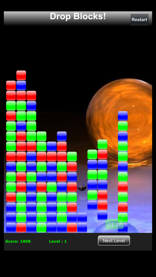 #4. Drop Blocks - matching game (iOS) Podle: John Rouda