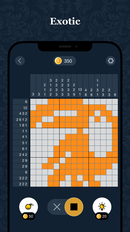 #6. ArtCross: Nonogram Puzzles (iOS) 由: Anna Tikanova