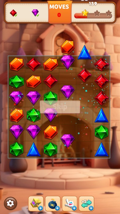 Kristin's Castle: Jewels Match Screenshot