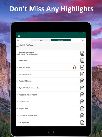 Yosemite NP Audio Tour Guideのおすすめ画像3