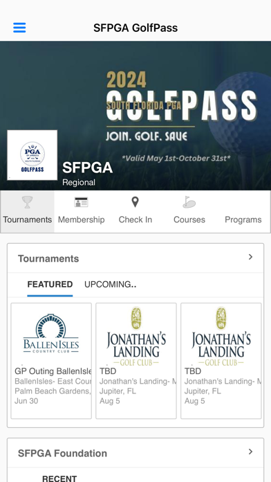 South Florida PGA GolfPass Screenshot