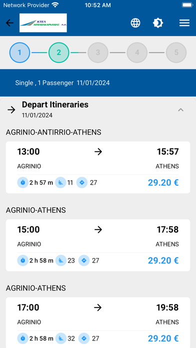 ΚΤΕΛ Αιτολοακαρνανίας Screenshot