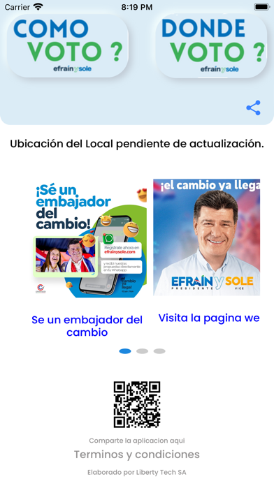 Concertación Nacional Screenshot