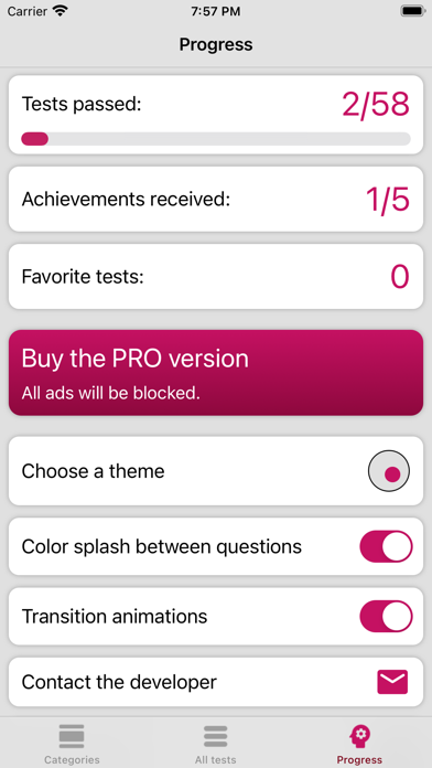 40+ Psychological Tests Screenshot