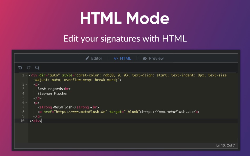 #3. Mail Signature for Mail App (macOS) 由: Stephan Fischer