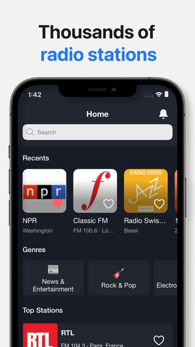 Radio App Screenshot