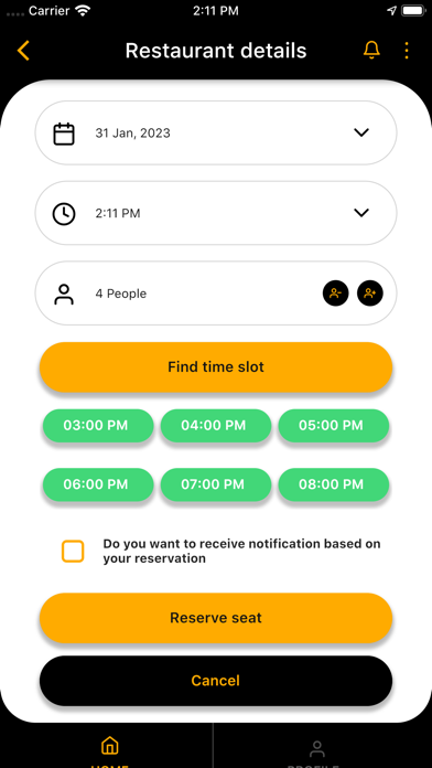 Ready Seat Eat Screenshot