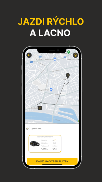 RYDE: Taxi aplikácia Screenshot