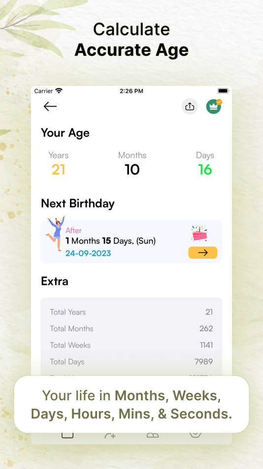 Age Calculator & Event Tracker - 1.3 - (iOS)
