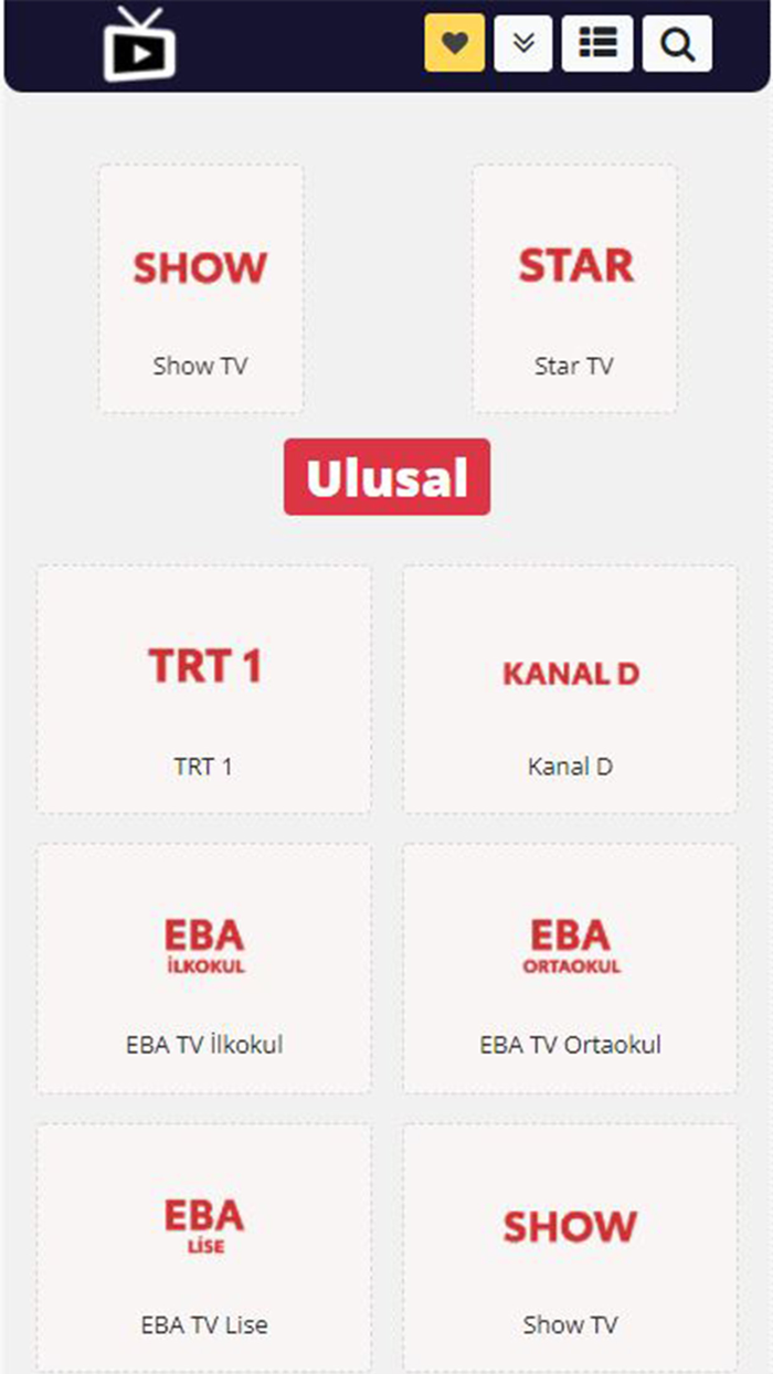 Mobil - Canlı TV Rehberi