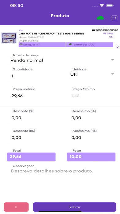Pedidos Móveis Screenshot
