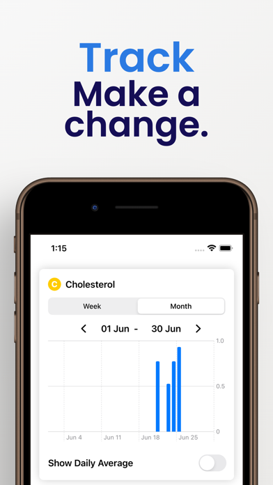 Cholesterol Tracker° Screenshot