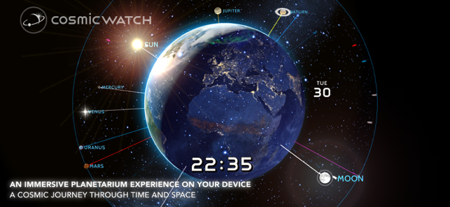 Screenshot ng Cosmic-Watch