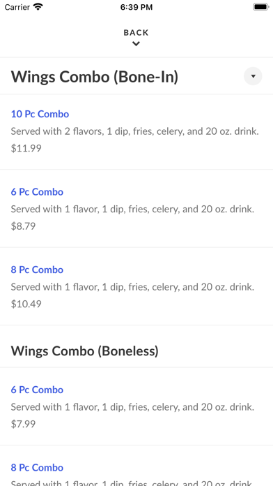 American Wings & Cafe Screenshot