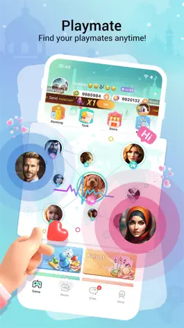 Game screenshot Playmate-Games&Chat&Friends mod apk