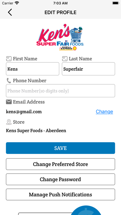 Ken’s SuperFair Foods Screenshot