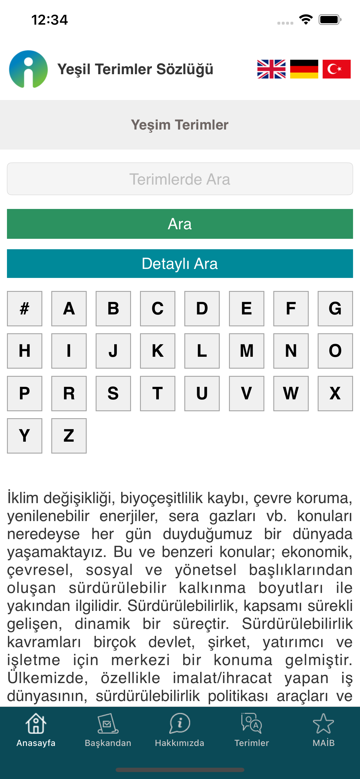 Green Glossary
