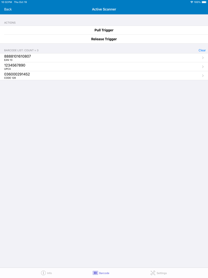 Zebra Scanner Control