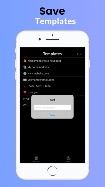 Auto text: keyboard shortcut