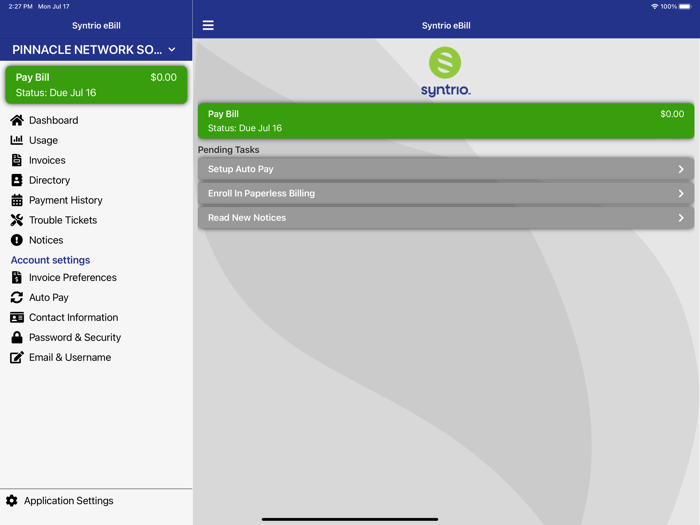 Syntrio eBill