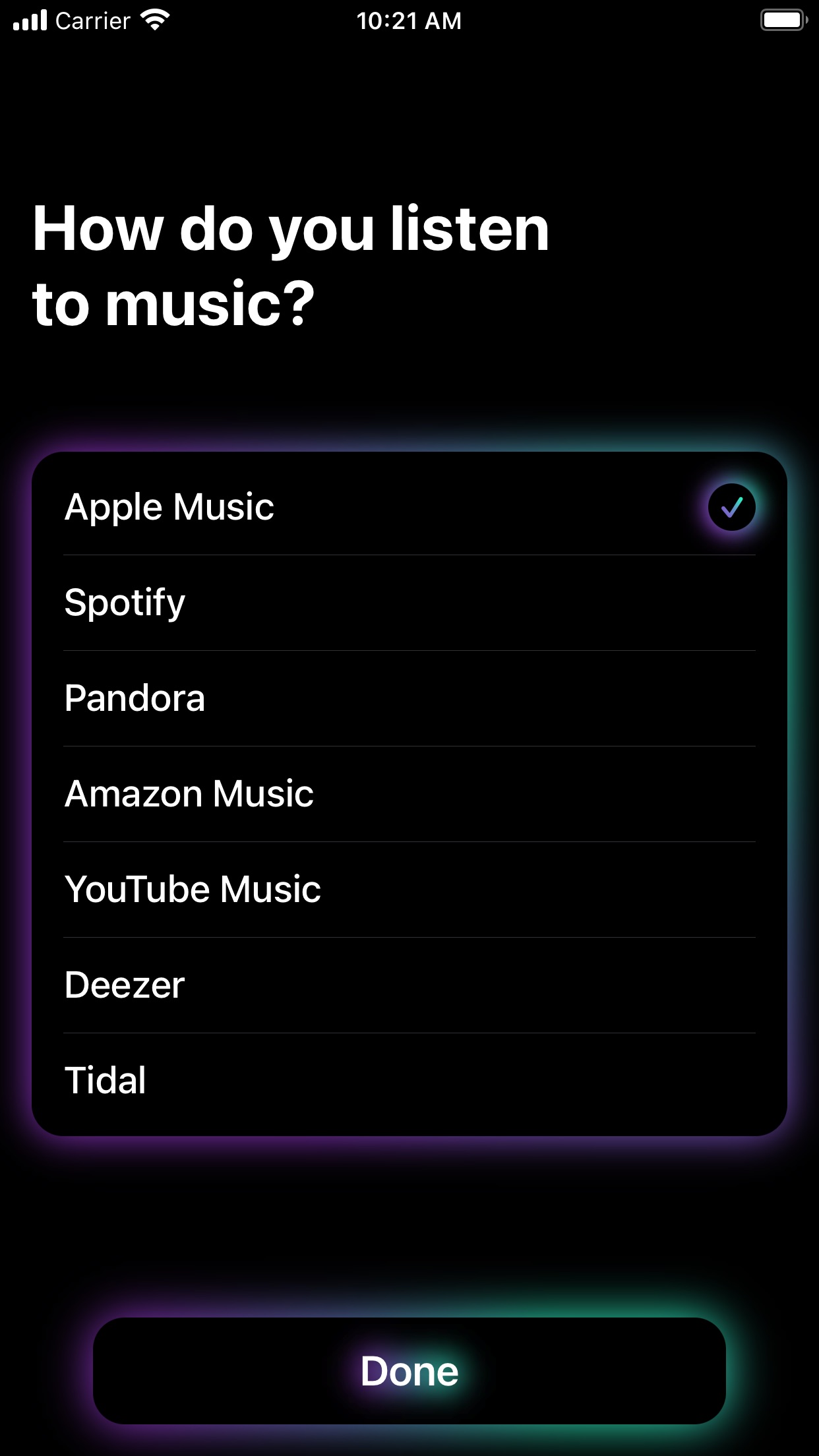 Screenshot do app MusicMatch: Listen Anywhere