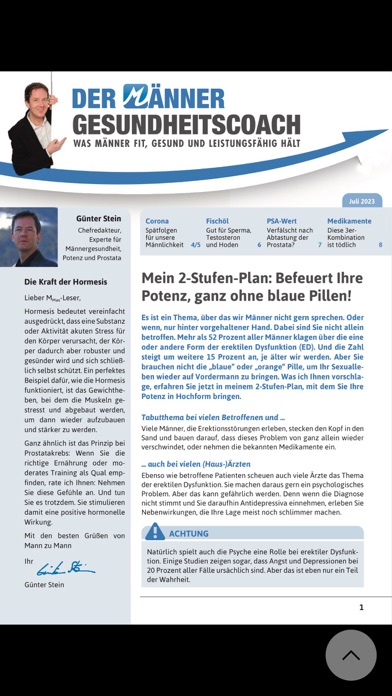 Der Männer-Gesundheitscoach Screenshot