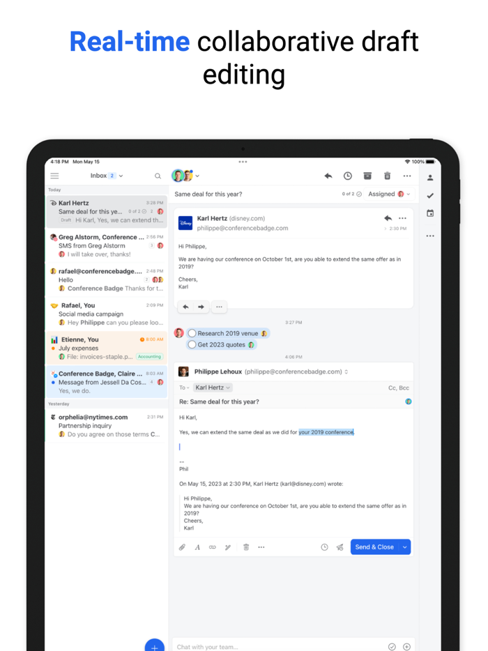 Missive - Email Chat and Tasks