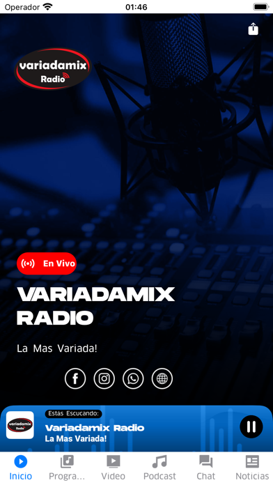 Variadamix Radio Screenshot