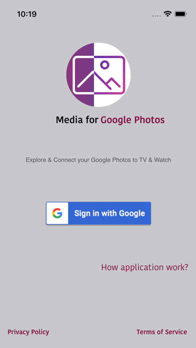 Media for Google Photos Screenshot