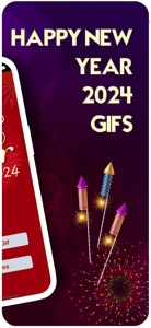 New Year Animated 2024 screenshot #2 for iPhone
