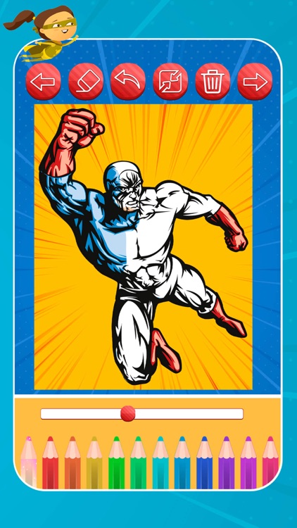 Superheroes Paint and game screenshot-3