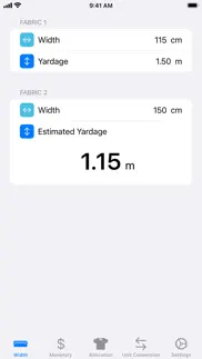 fabric calc iphone screenshot 2