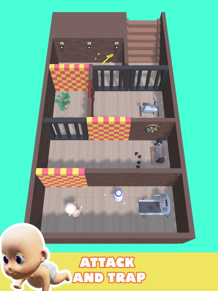 Toilet Monster Baby Escape