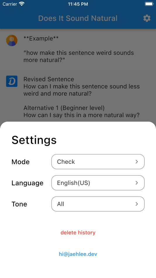 #2. Does It Sound Natural (iOS) Podle: Jaehyeong Lee