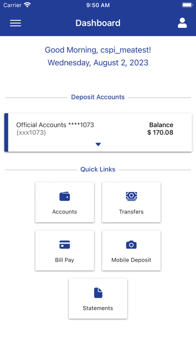 Peoples State Bank of Wells Screenshot